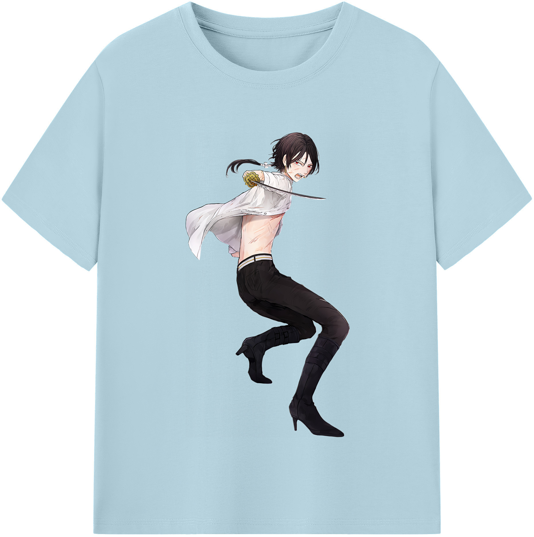 （画像用） 刀剣乱舞 Touken Ranbu 綿100％半袖Tシャツ（フロントプリント）
